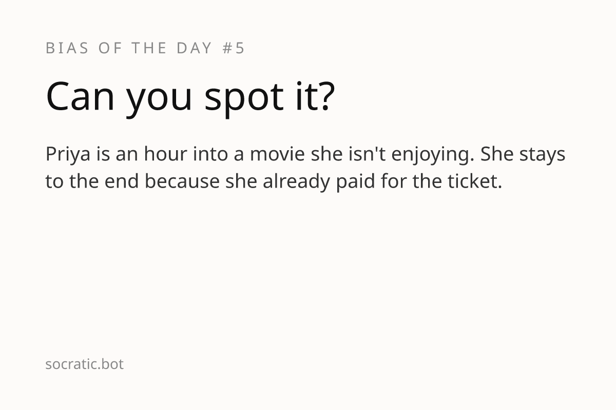 Bias of the day: Can you spot it?